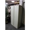 Image 1 : Beige 2 Door Locking Storage Cabinet