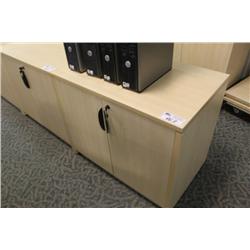 Maple Low 2 Door Storage Cabinet