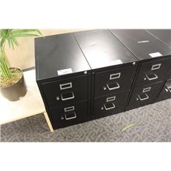 Black 2 Drawer Filing Cabinet