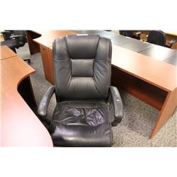 Black Leather High Back Executive Chair
