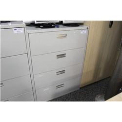 Grey 4 Drawer Lateral File Cabinet