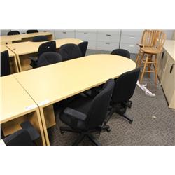 Maple Bullet Top Executive Desk