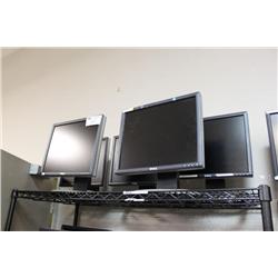 5 Dell 17" Flat Panel Monitors