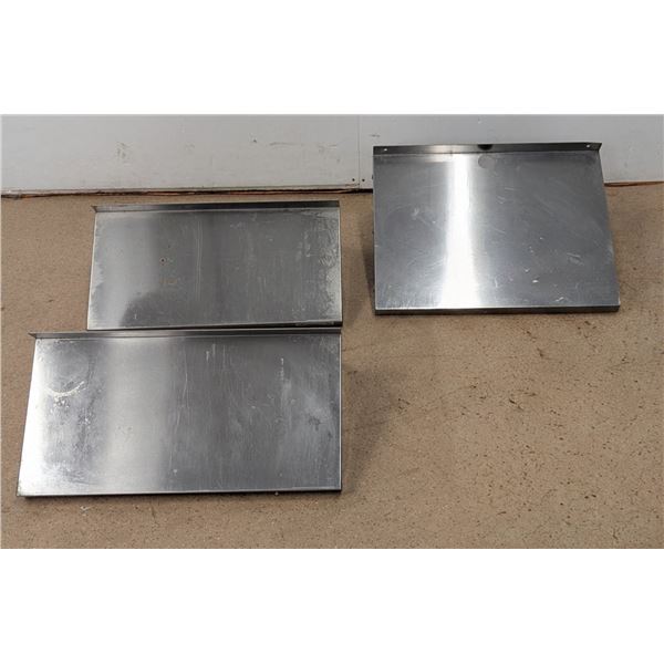 24" x 12" & 24" x 18" Stainless Steel Wall Shelves - Lot of 3pcs