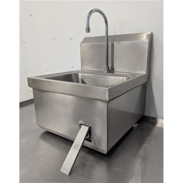 Wall Mount Hands-Free Hand Sink w/Knee Valve