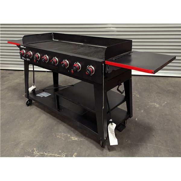 Royal Gourmet GB8003 8-Burner Gas Grill w/Foldable Side Tables