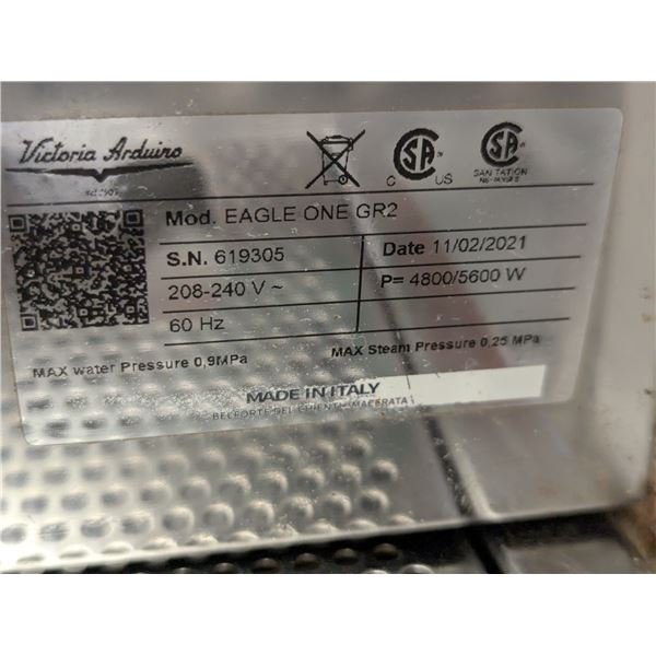Victoria Arduino Eagle One 2 Group Volumetric Espresso Machine