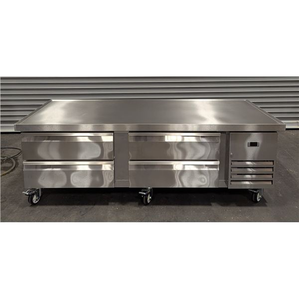HC-CBR72 74" Refrigerated Chef Base w/4 Drawers