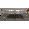 Image 2 : 92" x 30" Stainless Steel Work Table With Backsplash