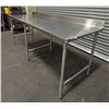Image 3 : 92" x 30" Stainless Steel Work Table With Backsplash