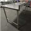 Image 7 : 92" x 30" Stainless Steel Work Table With Backsplash