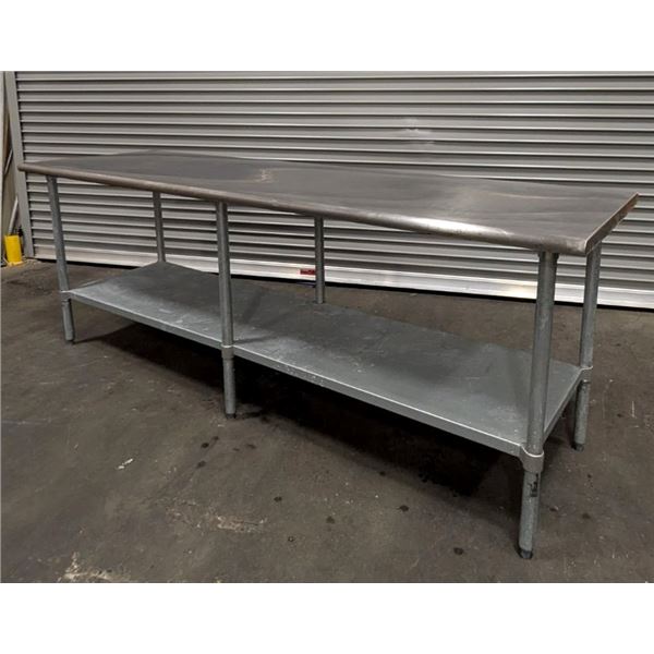 96" x 30" Stainless Steel Work Table