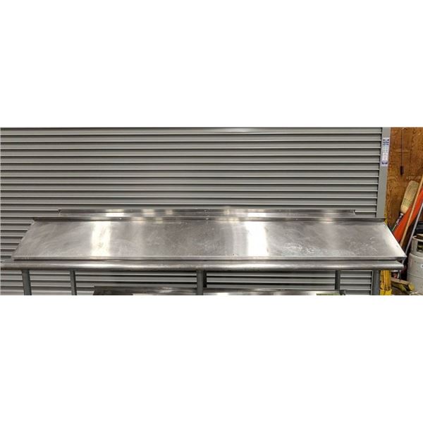 96" x 12" Stainless Steel Wall Shelves - Lot of 2