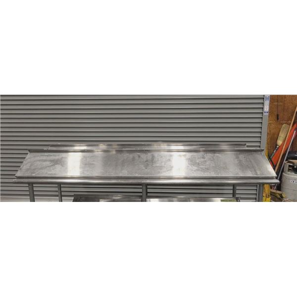 96" x 12" Stainless Steel Wall Shelves - Lot of 2