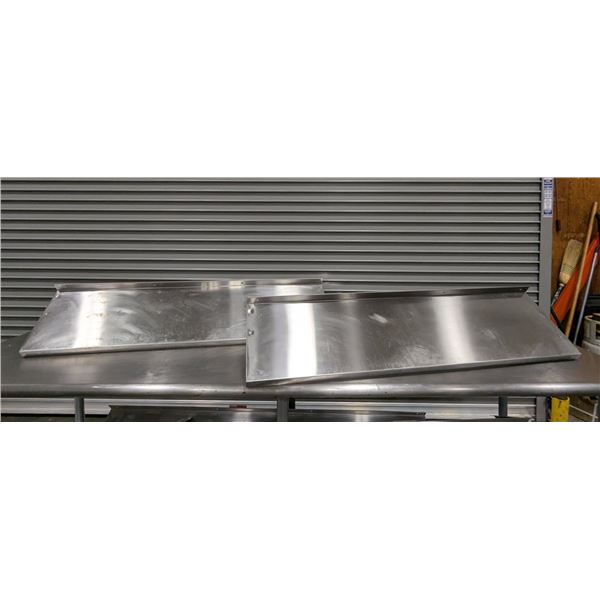 48" x 12" Stainless Steel Wall Shelves - Lot of 2