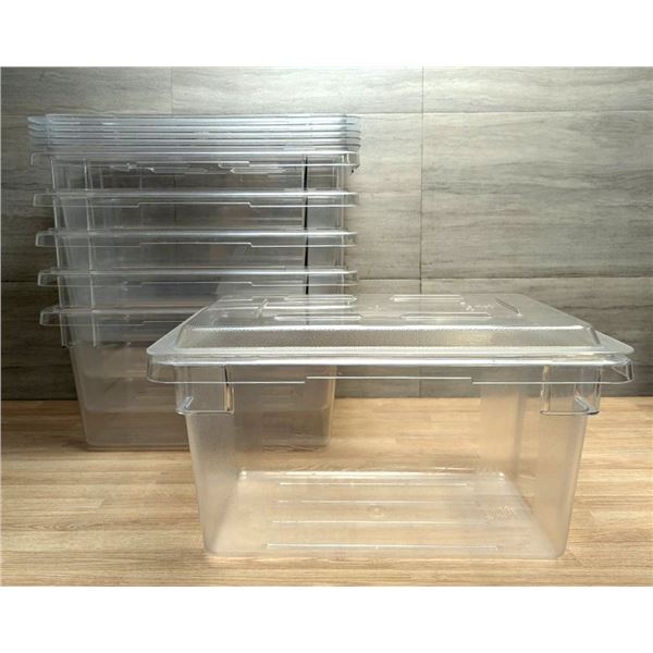 Cambro 18" x 12" x 9" Clear Food Boxes - Set of 6