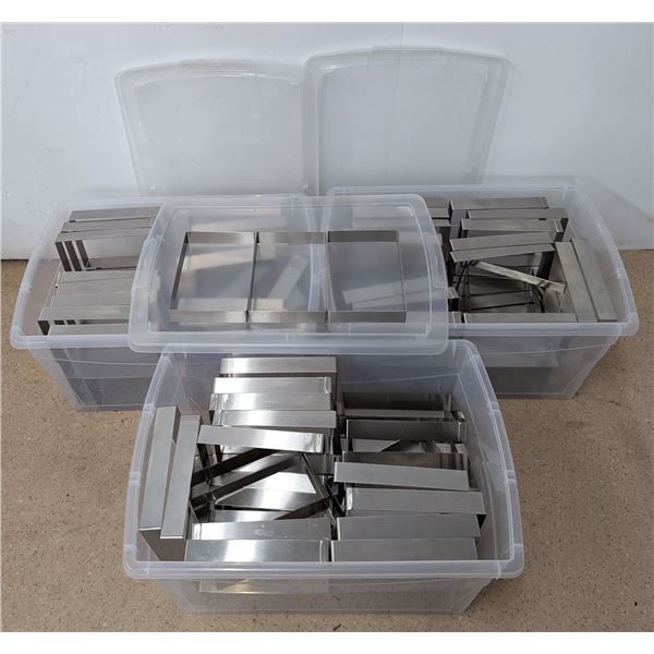 DR Stainless Steel 8" x 5.5" x 1.25" Cake Frames - Lot of Approx. 90pcs