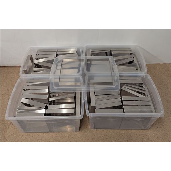 DR Stainless Steel 8" x 10.5" x 1.25" Cake Frames - Lot of Approx. 95pcs