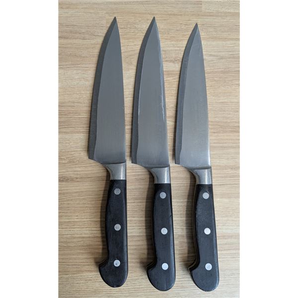 Forged Chef's Knives - Lot of 3