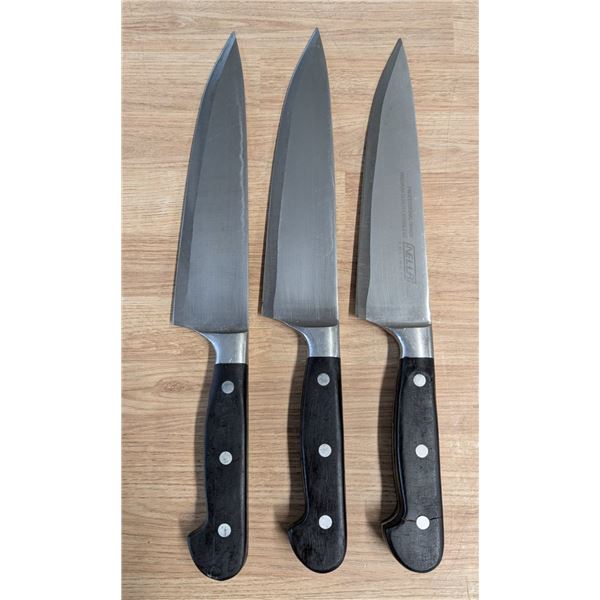 Forged Chef's Knives - Lot of 3