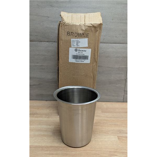 Browne 80113S Stainless Steel Cylinders - Lot of 8