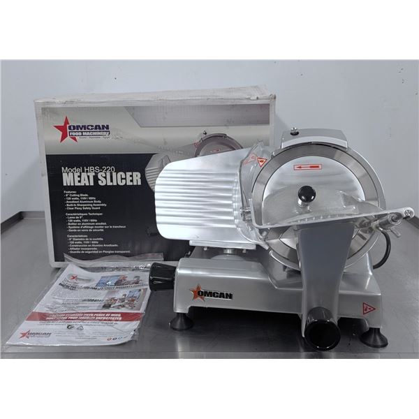 9" Belt-Driven Economy Meat Slicer, Omcan HBS-220