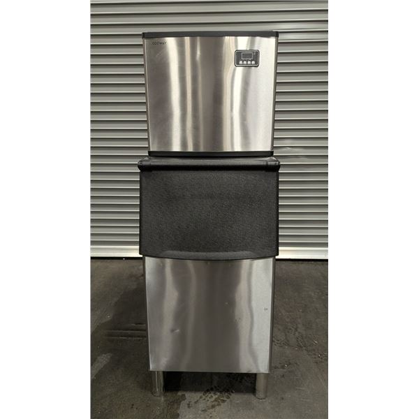 Costway FP10036US Ice Cube Ice Machine With Ice Bin, Air Cooled