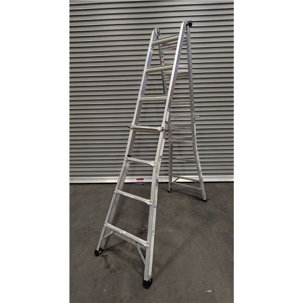 Gorilla Ladders AL1-17 Aluminum Multiposition Ladder