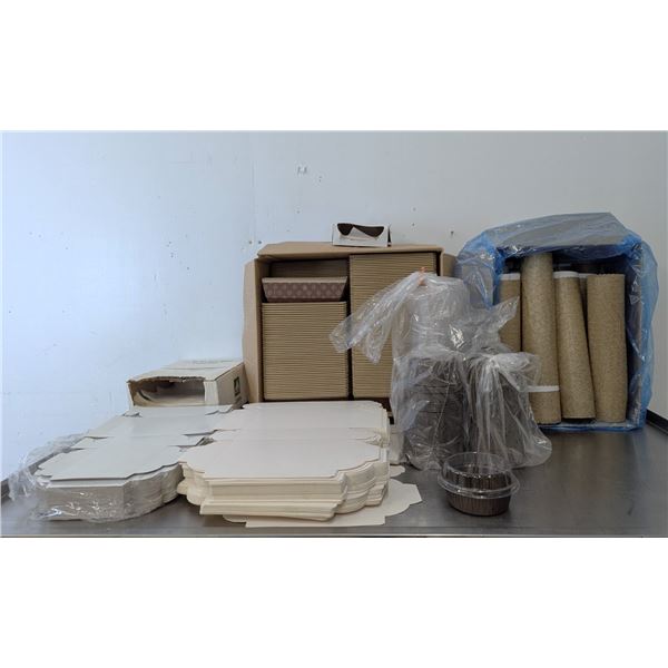 Assorted Disposable Paper and Plastic Bakeware