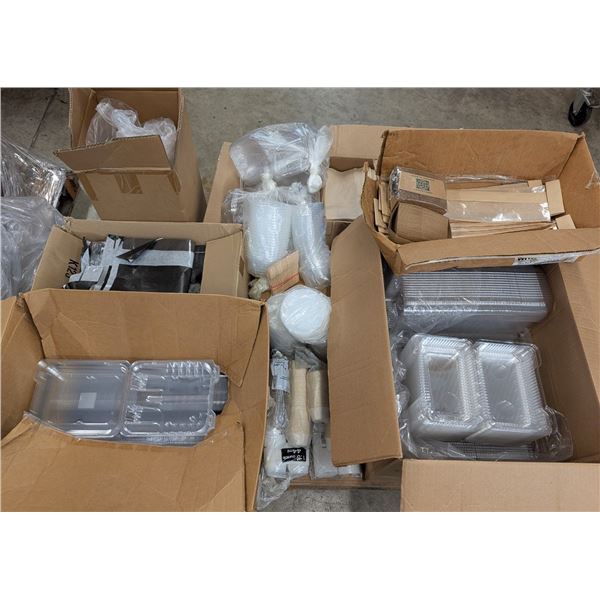 Assorted Take out Containers & Bags