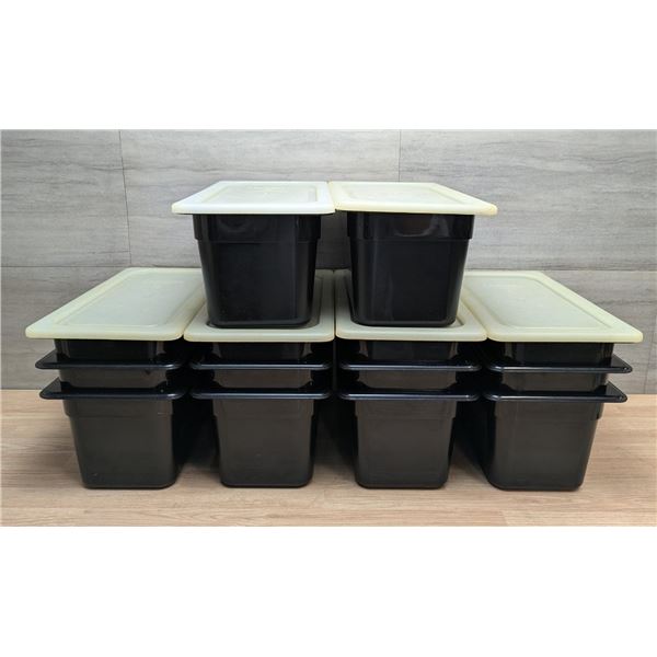 Cambro 1/3 Size 6" Deep Polycarbonate Food Pans With Lids - Lot of  20pcs