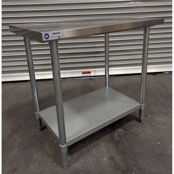 36" x 24"  Stainless Steel Work Table, Omcan 22065