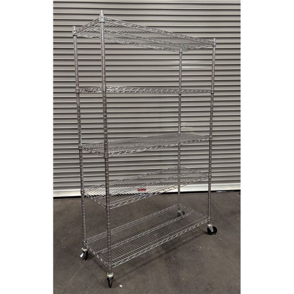 47.5" x 18" Stainless Steel Wire Shelving Unit