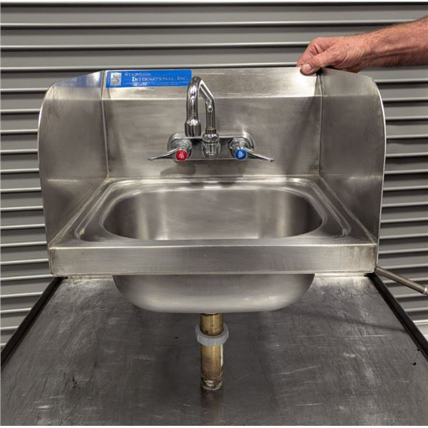 Stainless International Inc. Hand Sink With Faucet