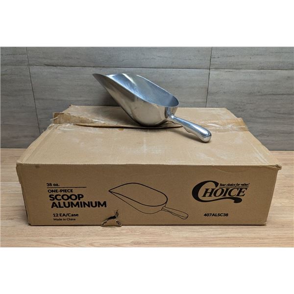 38oz Aluminum Scoops - Lot of 12 (1 Case)