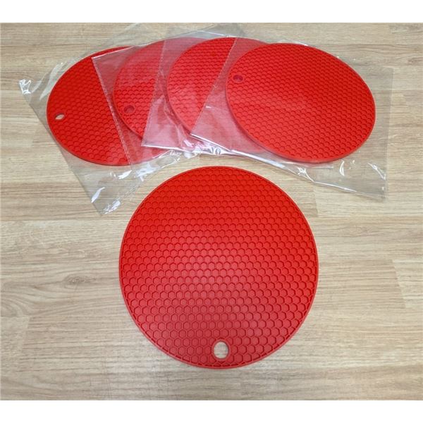 7" Dia Red Trivet Mats - Lot of 15 | FtD