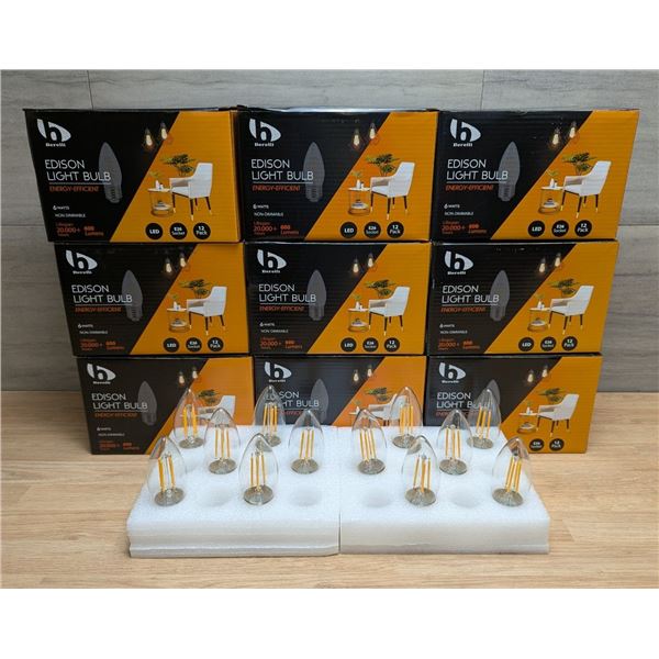 Berelli Edison Light Bulb Energy-Efficient, 6 Watts - Lot of 12 (1 Box)