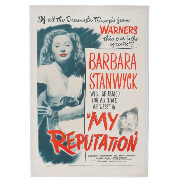 A “My Reputation” Linen-Backed One-Sheet.