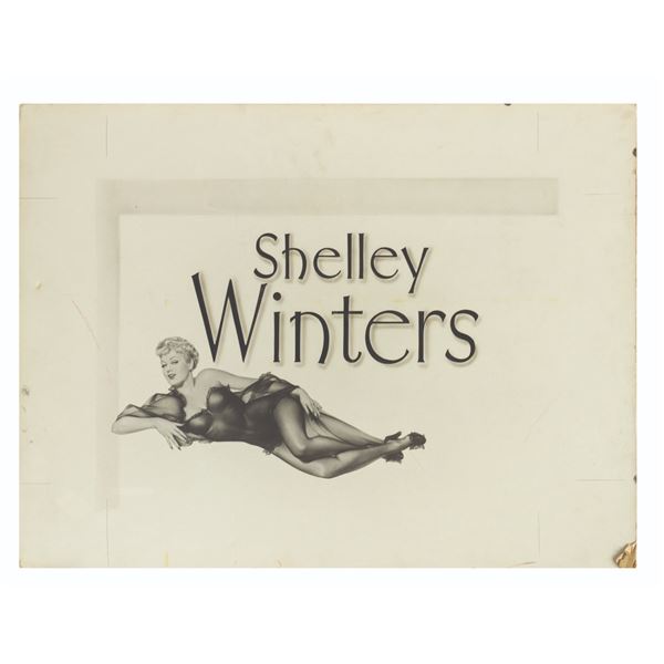 A “Behave Yourself!” Shelley Winters Screen-Used Title Card.