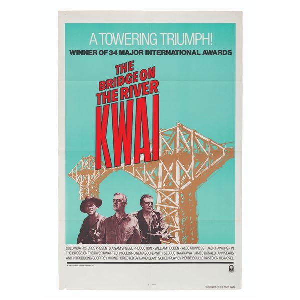 A Re-Release “The Bridge on the River Kwai” One-Sheet.