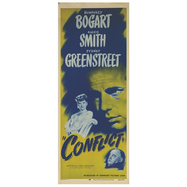 A Humphrey Bogart “Conflict” Insert Poster.