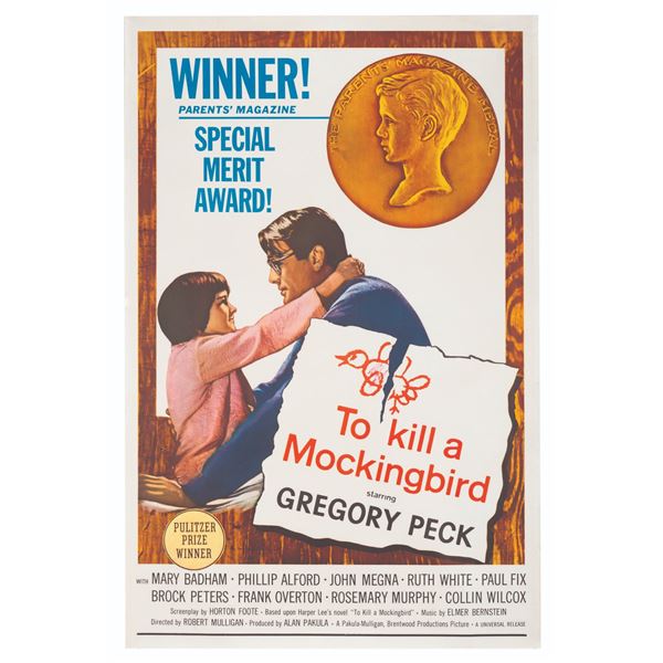 A Rare "To Kill a Mockingbird" Alternate Original One Sheet.