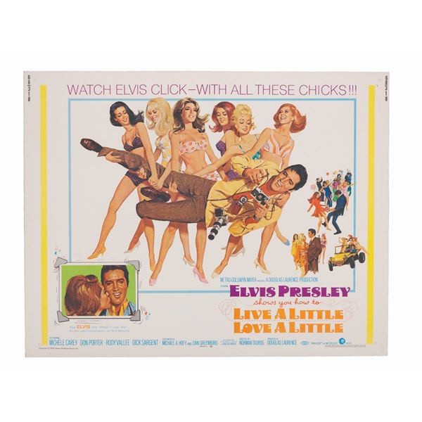 An Elvis “Live A Little, Love A Little” Half-Sheet.