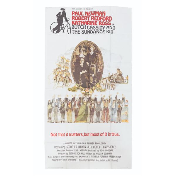 A Rare “Butch Cassidy and the Sundance Kid” 3-Sheet.