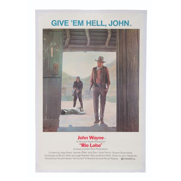 A “Rio Lobo” Linen-Backed One-Sheet.