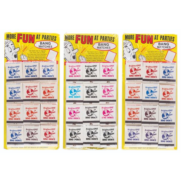 Three Prank Bang Matches Store Displays.