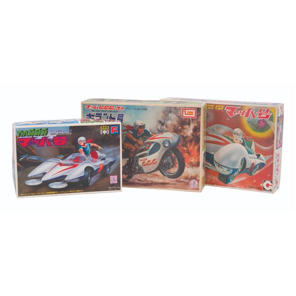 Three Speed Racer Model Kits.