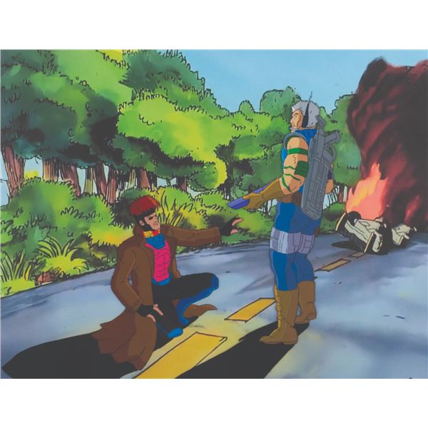 An “X-Men” Gambit and Cable Production Cel.