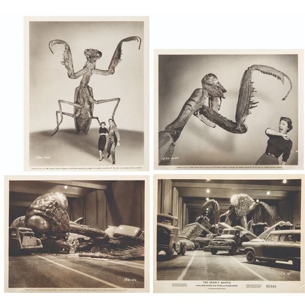 A Collection of "The Deadly Mantis" Promotional Photos.