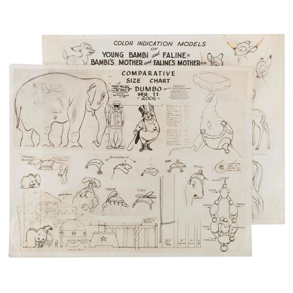 A "Bambi" Color Indication Model Sheet.